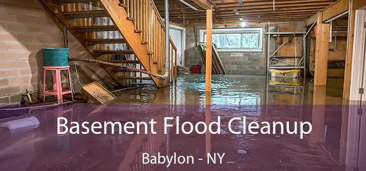 Basement Flood Cleanup Babylon - NY