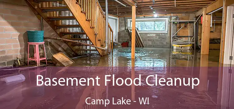 Basement Flood Cleanup Camp Lake - WI