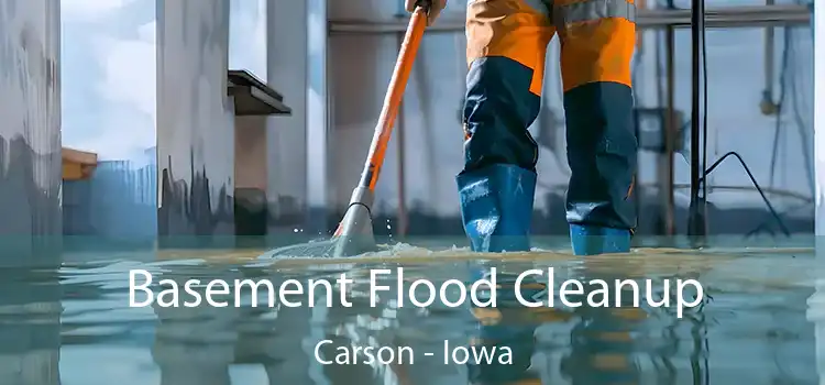 Basement Flood Cleanup Carson - Iowa