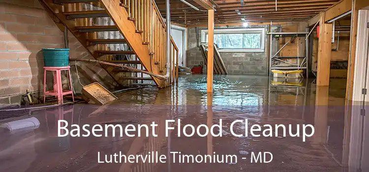 Basement Flood Cleanup Lutherville Timonium - MD