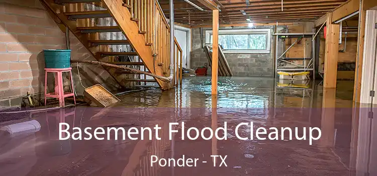 Basement Flood Cleanup Ponder - TX