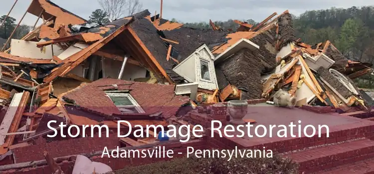 Storm Damage Restoration Adamsville - Pennsylvania