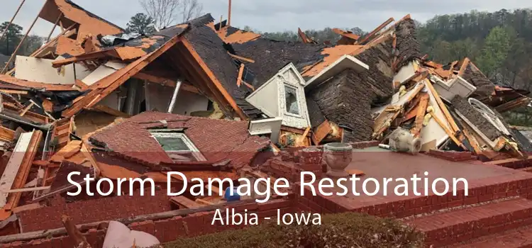 Storm Damage Restoration Albia - Iowa