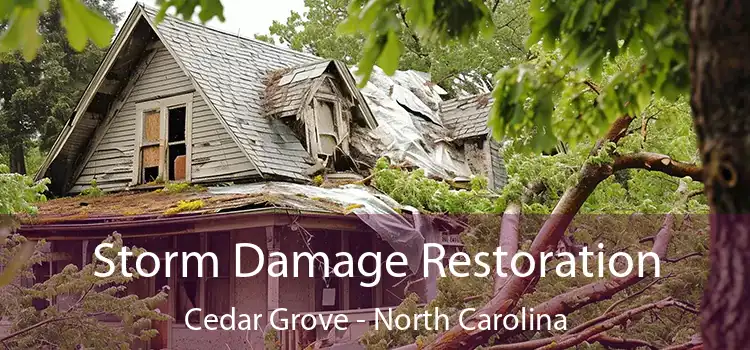 Storm Damage Restoration Cedar Grove - North Carolina