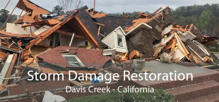 Storm Damage Restoration Davis Creek - California