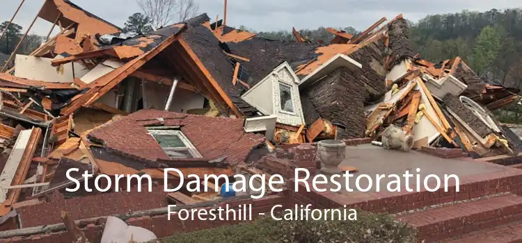 Storm Damage Restoration Foresthill - California