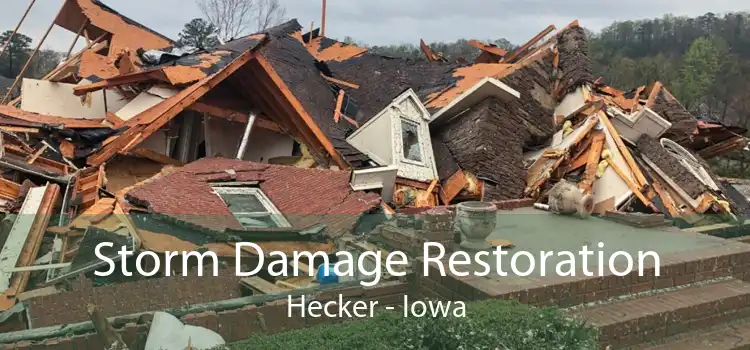 Storm Damage Restoration Hecker - Iowa
