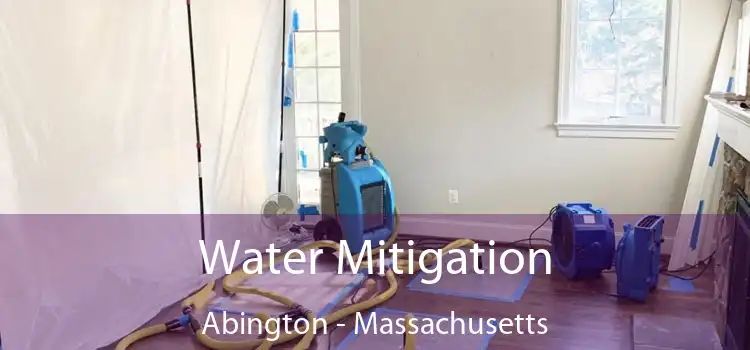 Water Mitigation Abington - Massachusetts