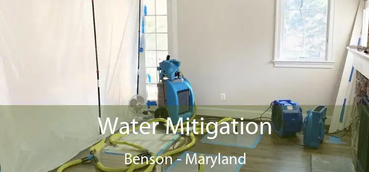 Water Mitigation Benson - Maryland